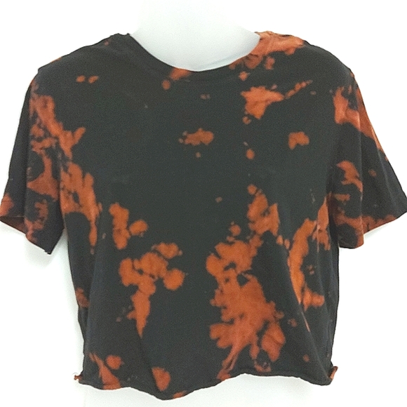 Free Add-on George Crop Top in Rust & Black, Size S - Picture 2 of 9